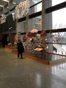 Visiting Rowland Emmett's delightful contraptions.