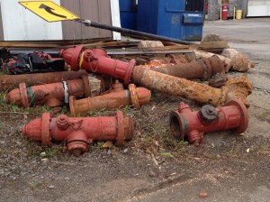 Hydrants.